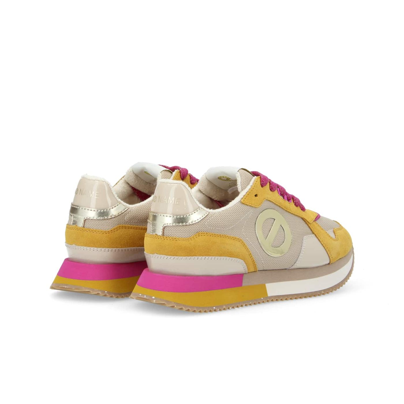 MIA NEW JOGGER W  -  SUEDE/PAT./KNIT  - GIALLO MAIS/SABBIA/ROSA/